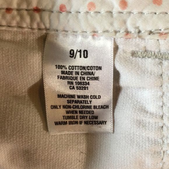 Aeropostale y2k low rise white shorts sz 9/10, 100% cotton, button down pockets - Picture 8 of 8